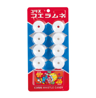 Caramella tipo "Ramune" con fischietto