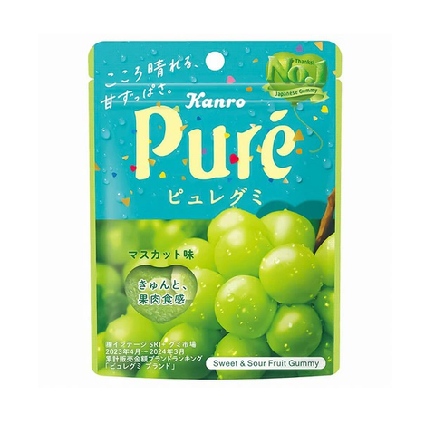 Kanro Pure Gummy – Gusto Uva Moscato (Muscat) 56g